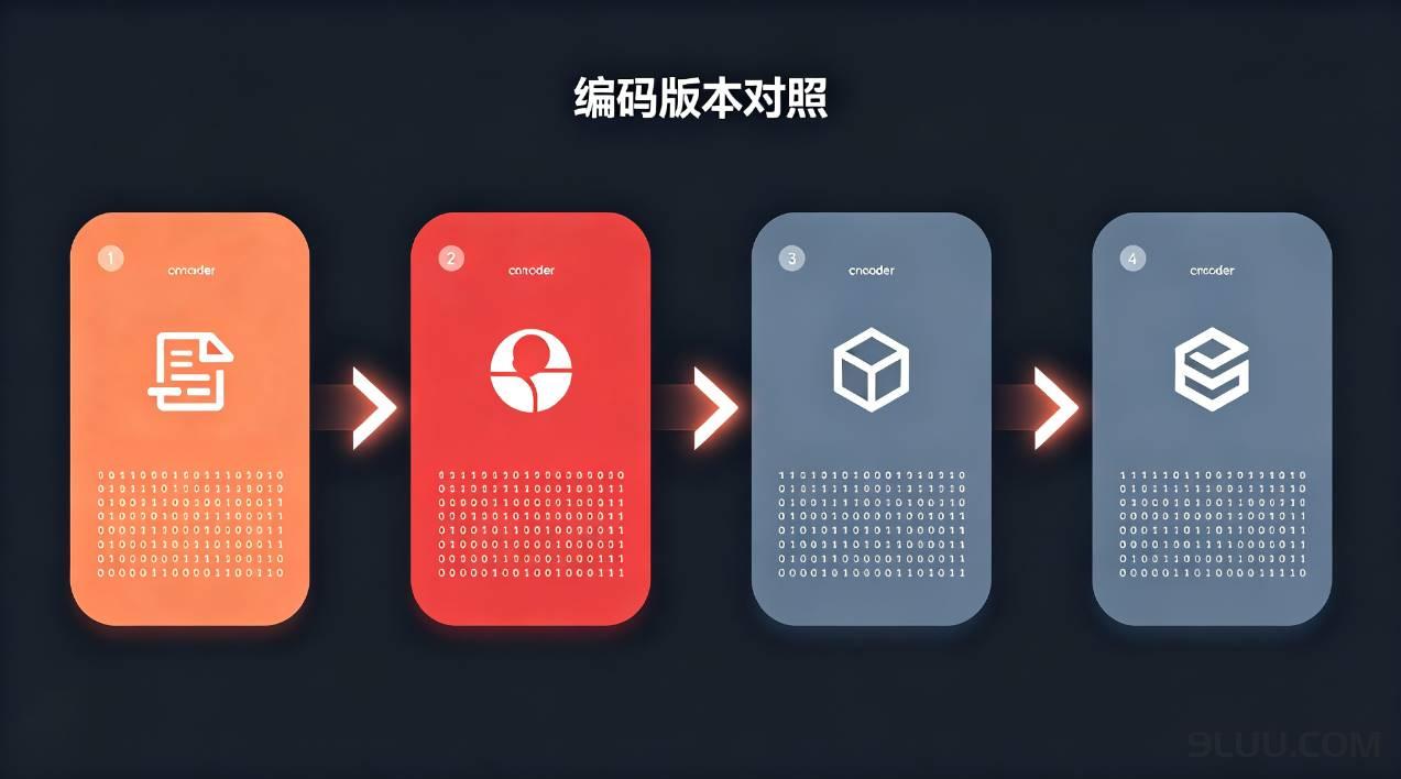 编码版本对照表 编码版本对照表
